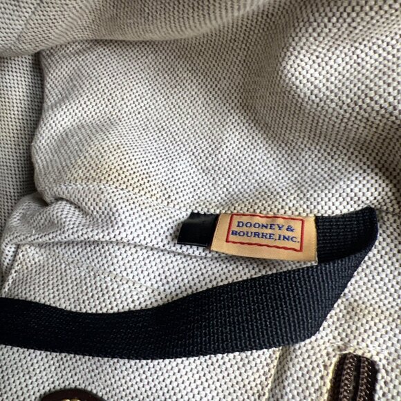 Dooney & Bourke Vintage Pebbled Leather Orange Brown Tote Handbag Purse - Picture 13 of 15